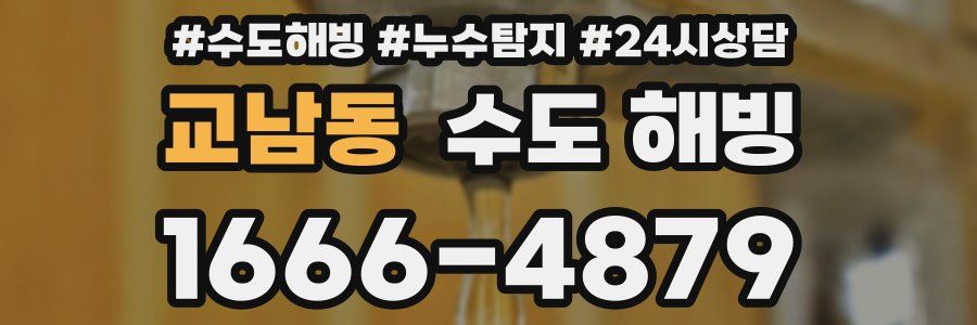 교남동 수도 해빙