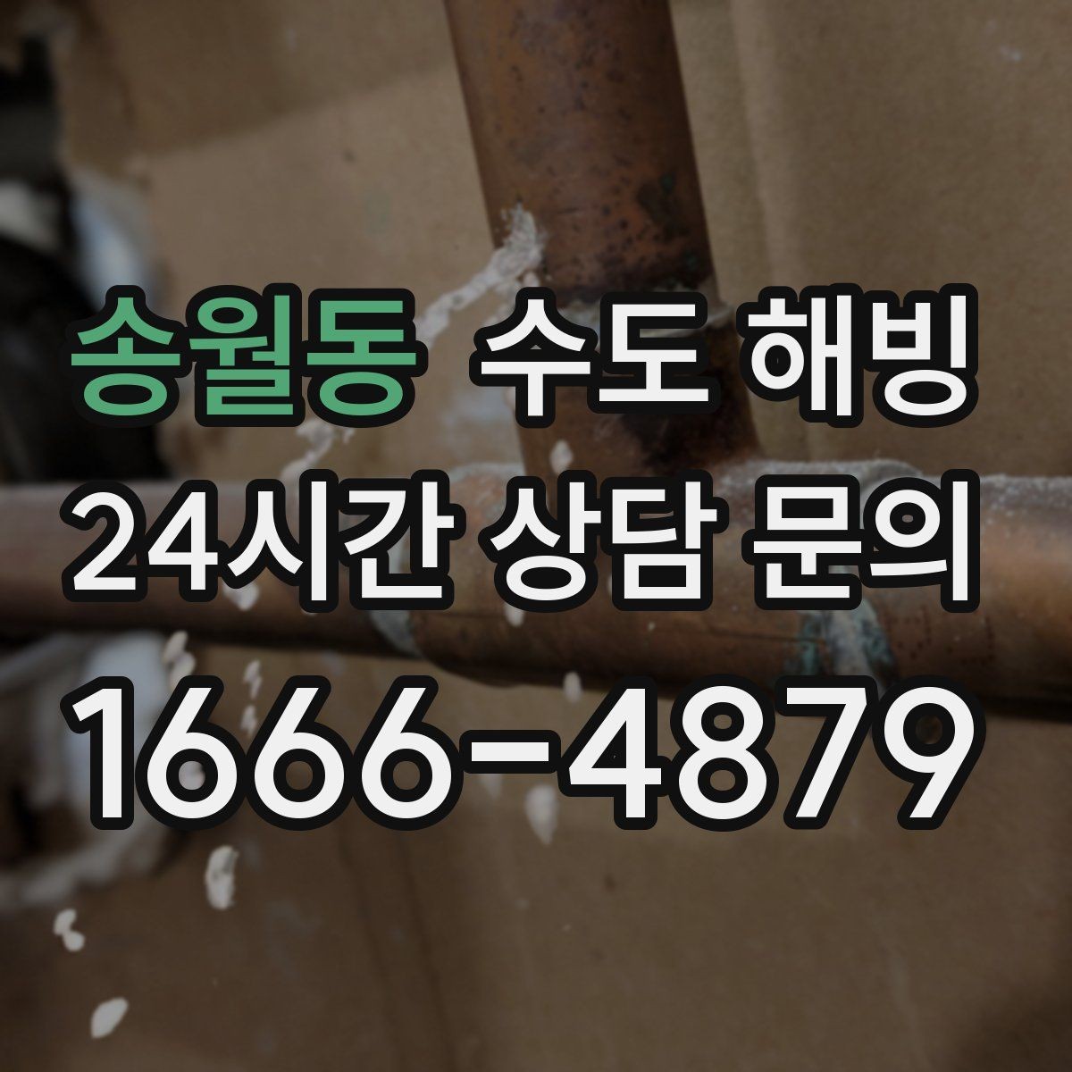 송월동 수도 해빙 후 벽 바닥 젖음이 보이면 즉시 확인
