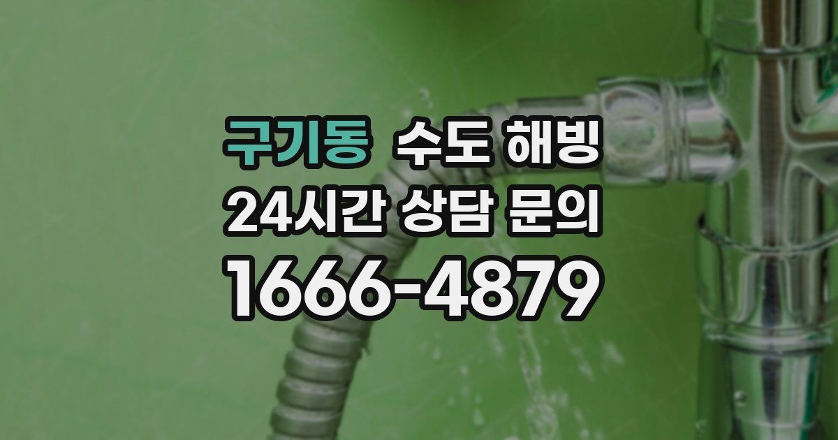 구기동 수도 해빙