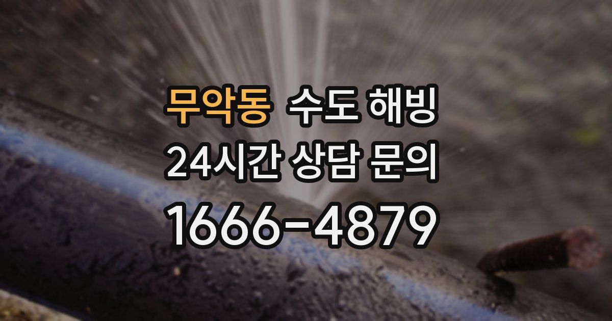 무악동 수도 해빙