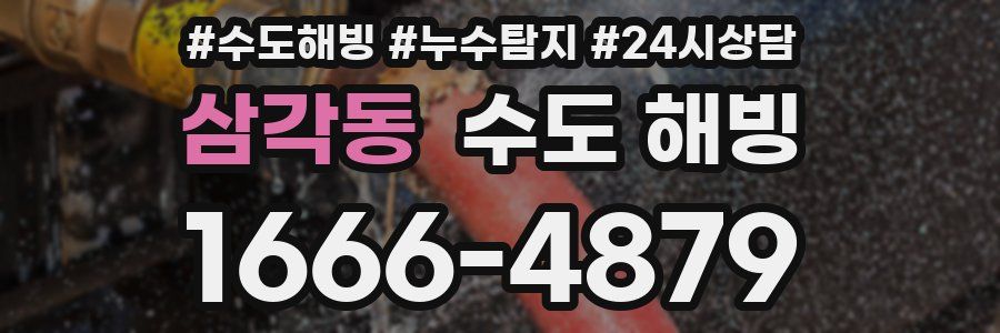 삼각동 수도 해빙