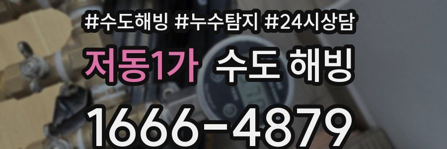 저동1가 수도 해빙