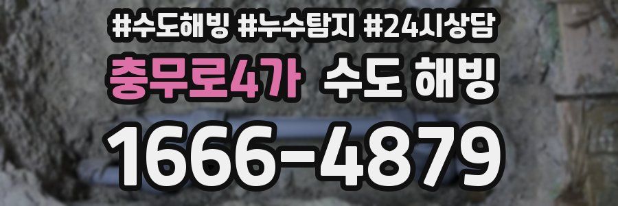 충무로4가 수도 해빙