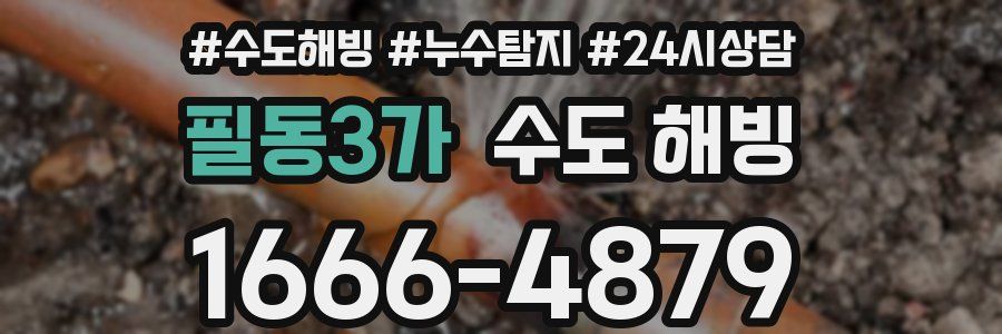 필동3가 수도 해빙