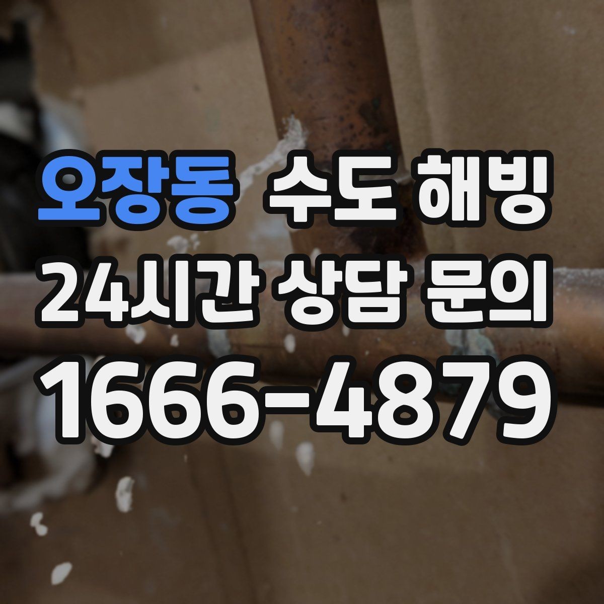 오장동 수도 해빙 후 물이 뿌옇게 나오면 어떻게 할까