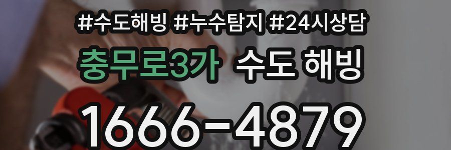 충무로3가 수도 해빙