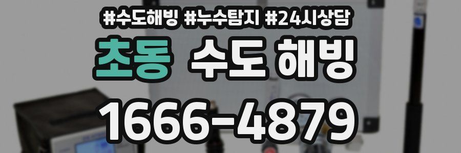 초동 수도 해빙