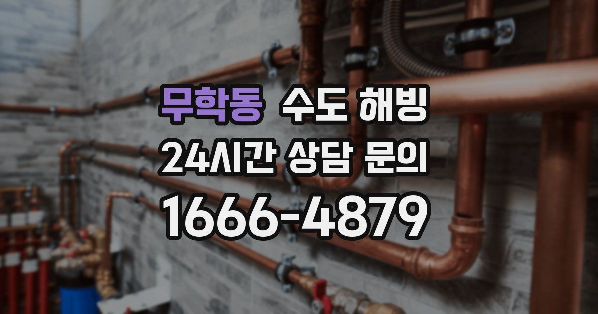 무학동 수도 해빙