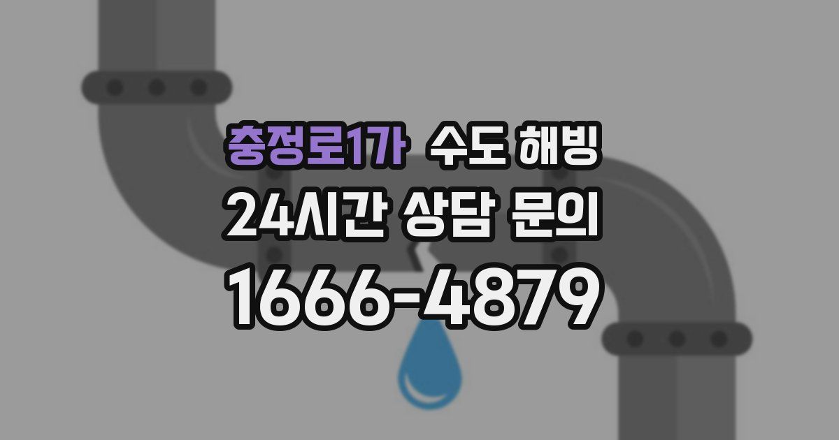 충정로1가 수도 해빙