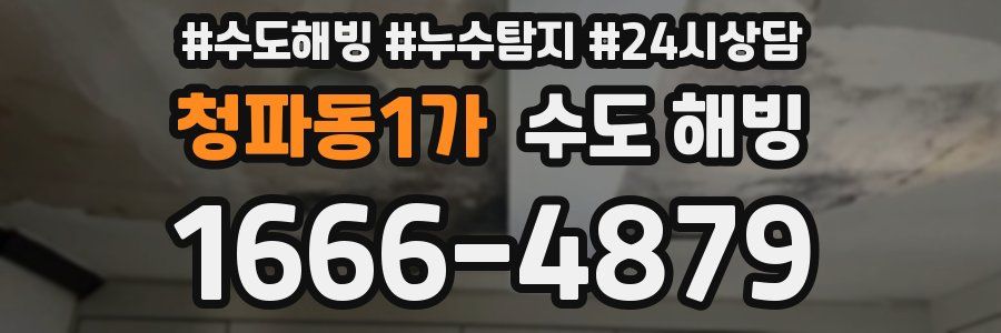 청파동1가 수도 해빙