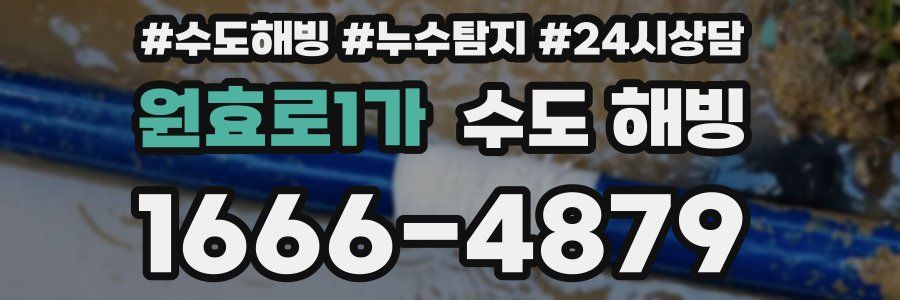 원효로1가 수도 해빙