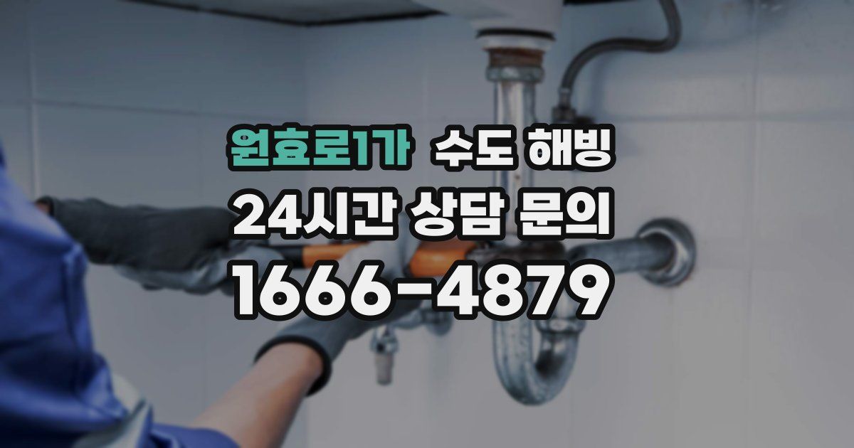 원효로1가 수도 해빙