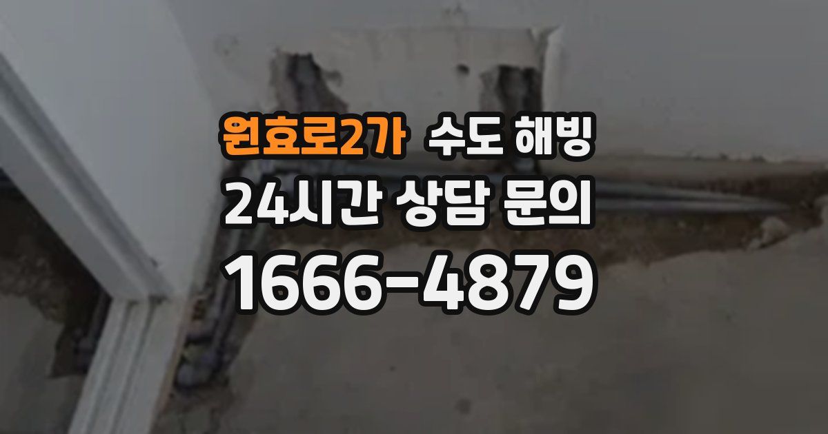 원효로2가 수도 해빙
