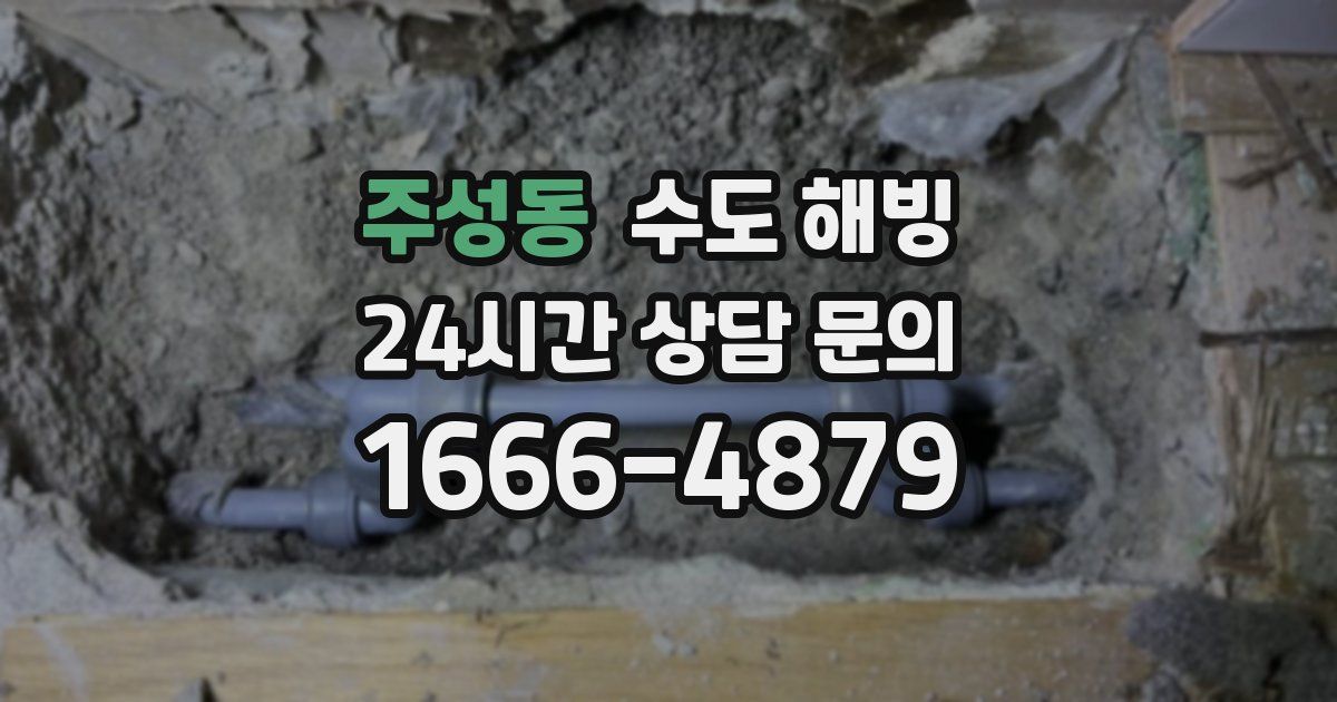 주성동 수도 해빙