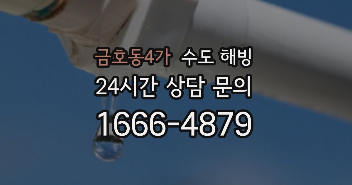 금호동4가 수도 해빙