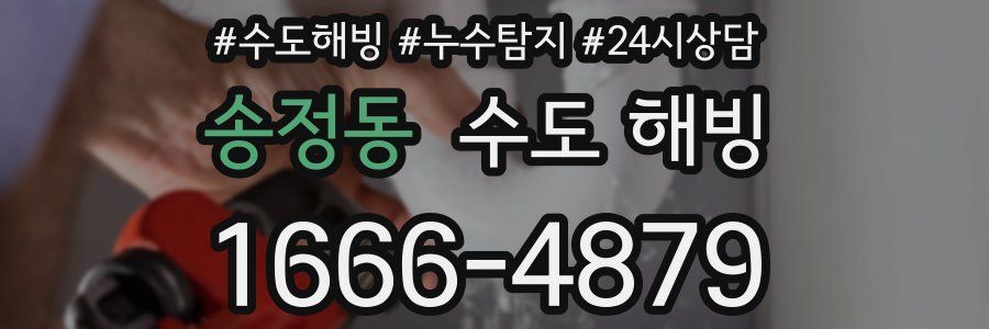 송정동 수도 해빙