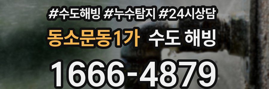 동소문동1가 수도 해빙