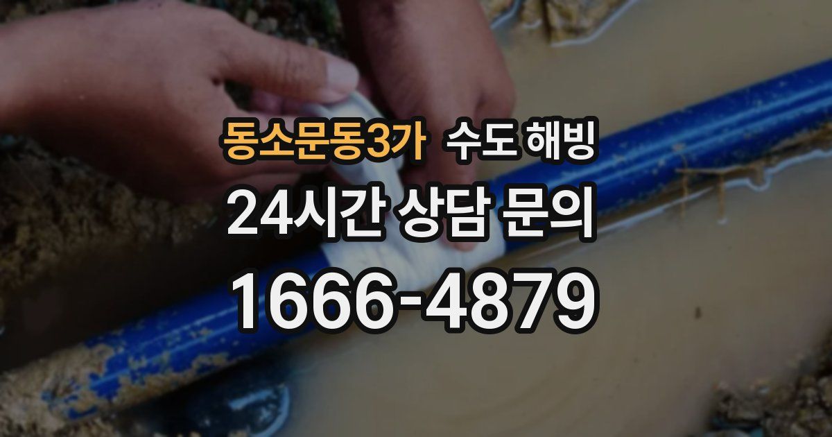 동소문동3가 수도 해빙