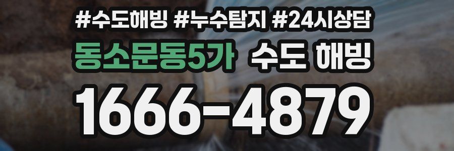 동소문동5가 수도 해빙