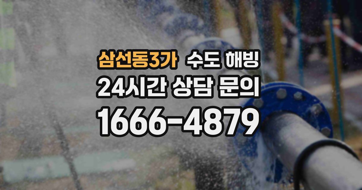 삼선동3가 수도 해빙