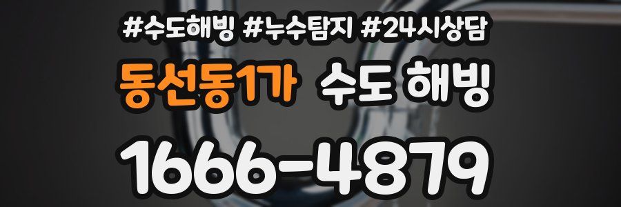 동선동1가 수도 해빙