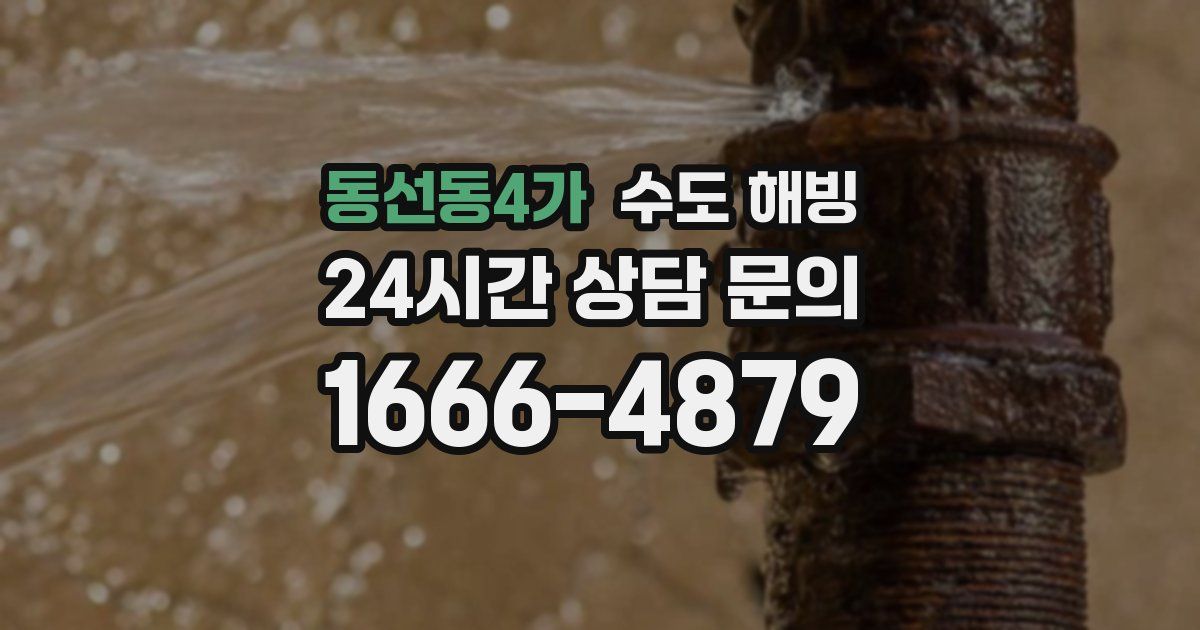 동선동4가 수도 해빙