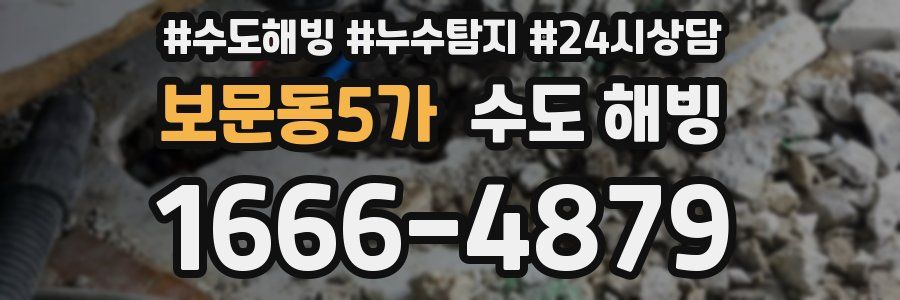 보문동5가 수도 해빙