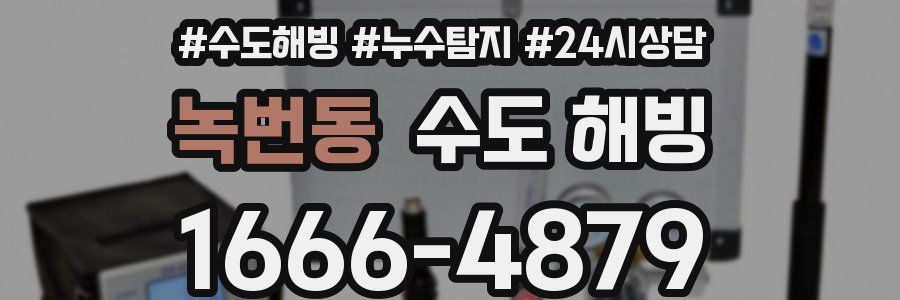 녹번동 수도 해빙