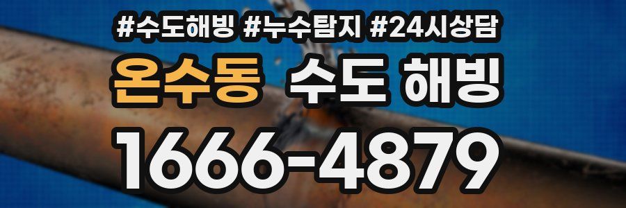 온수동 수도 해빙