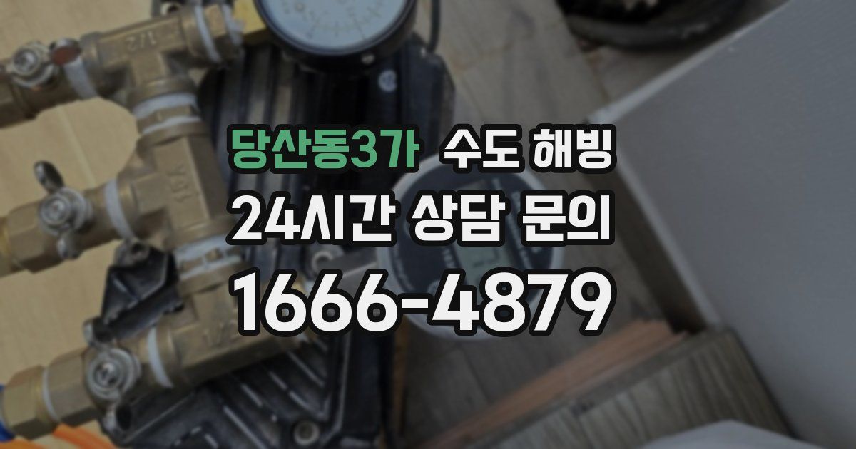 당산동3가 수도 해빙