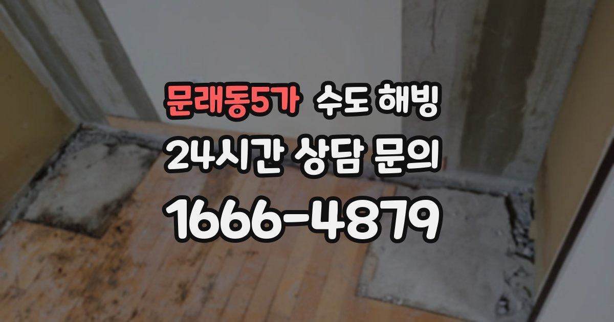 문래동5가 수도 해빙