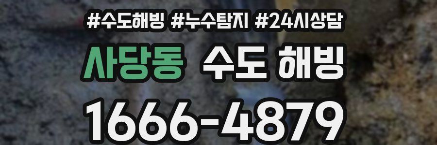 사당동 수도 해빙
