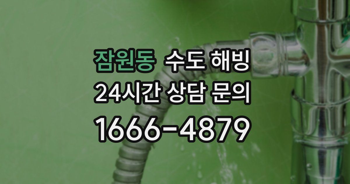 잠원동 수도 해빙