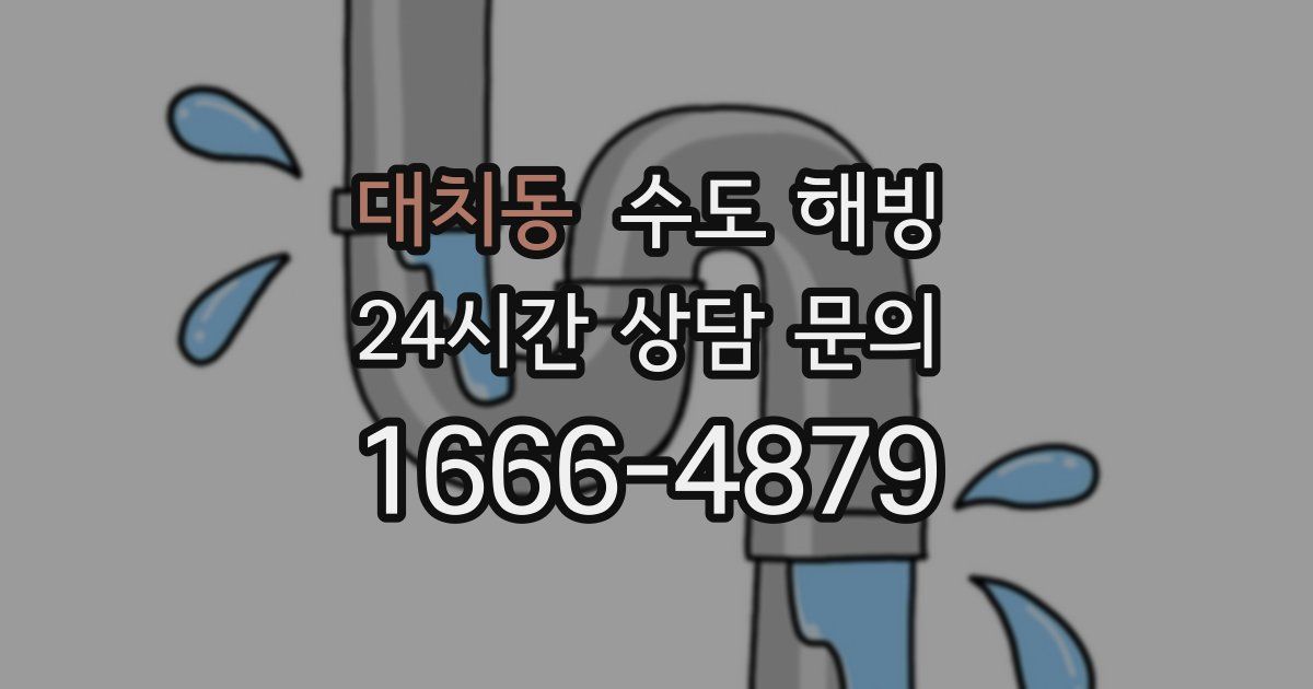 대치동 수도 해빙