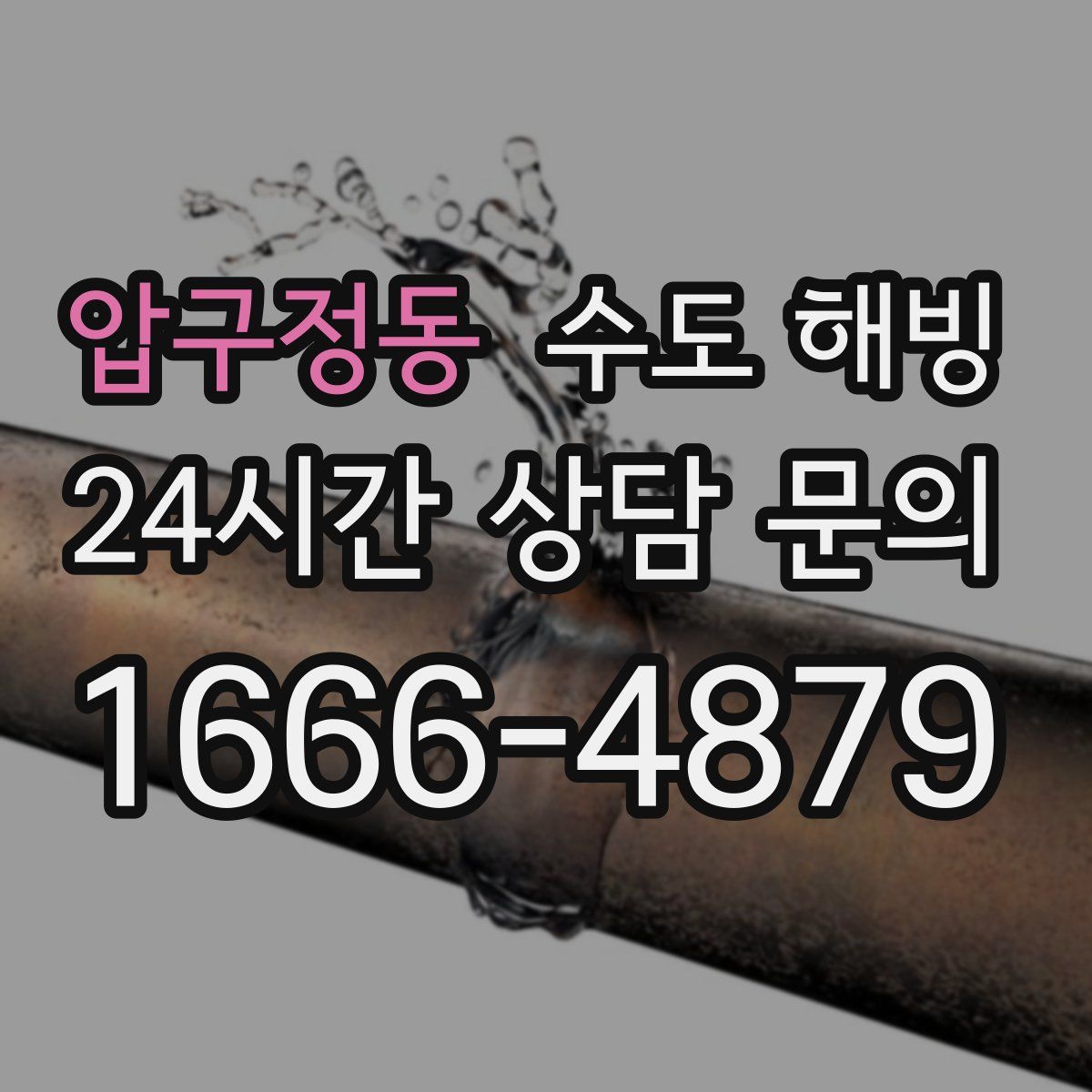 압구정동 수도 해빙