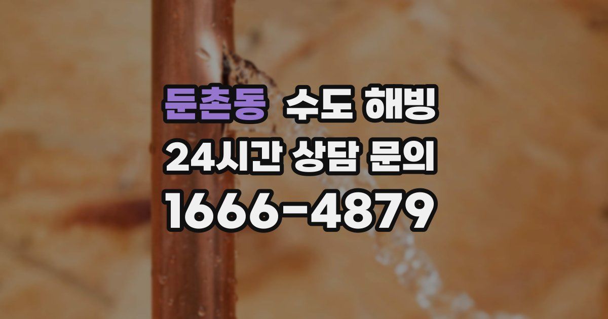 둔촌동 수도 해빙