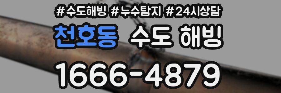 천호동 수도 해빙