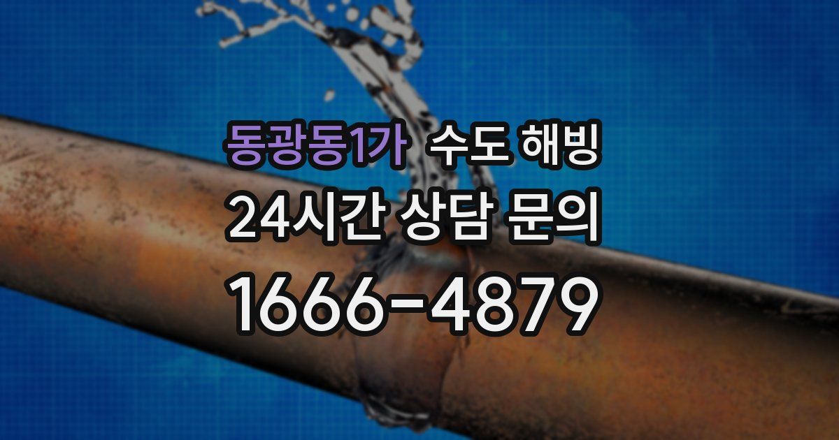 동광동1가 수도 해빙