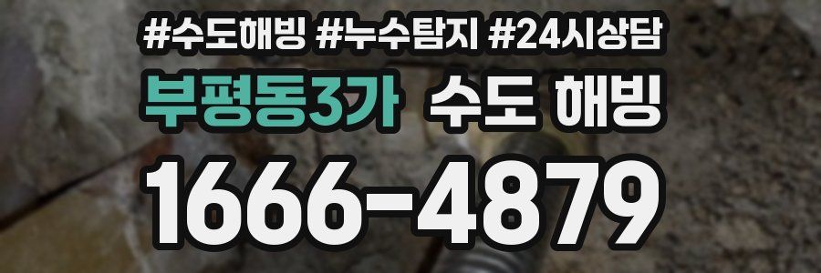 부평동3가 수도 해빙