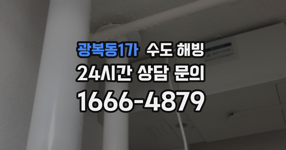 광복동1가 수도 해빙