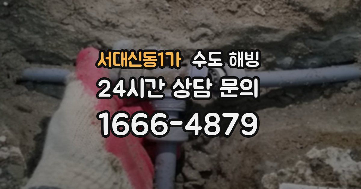 서대신동1가 수도 해빙