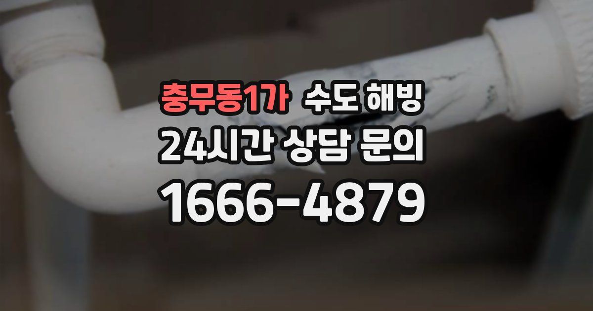 충무동1가 수도 해빙
