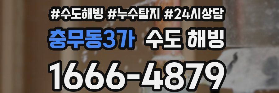 충무동3가 수도 해빙