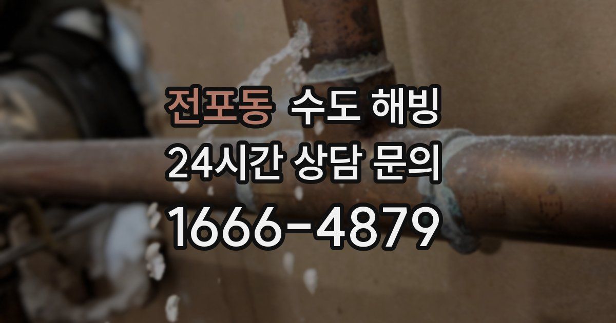 전포동 수도 해빙