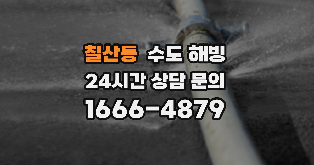 칠산동 수도 해빙