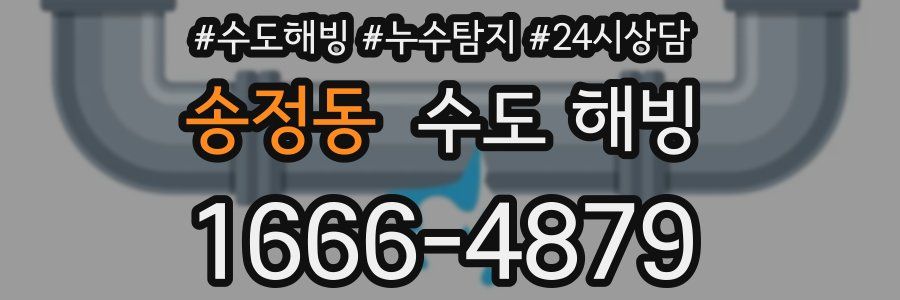 송정동 수도 해빙