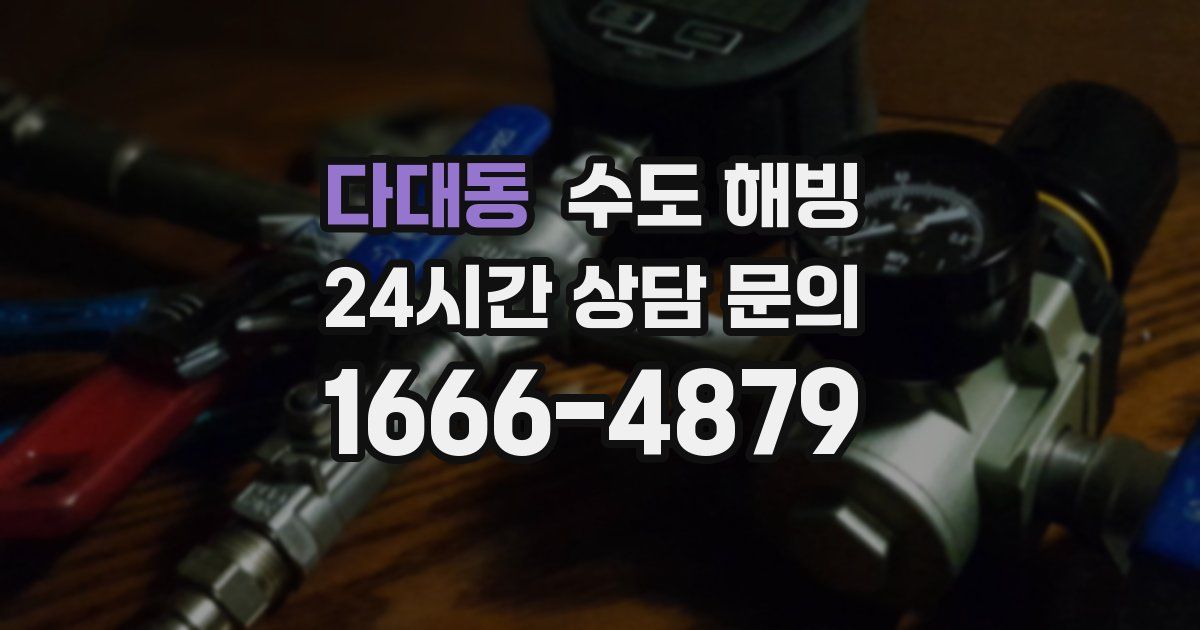 다대동 수도 해빙