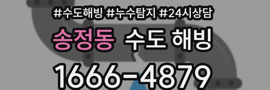 송정동 수도 해빙