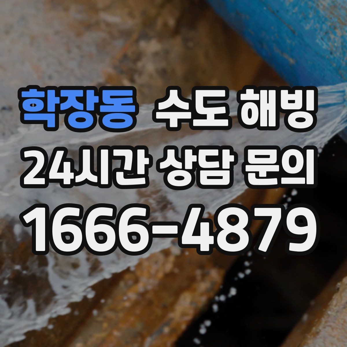 학장동 수도 해빙 계량기 동파인지 배관 동파인지 구분하기