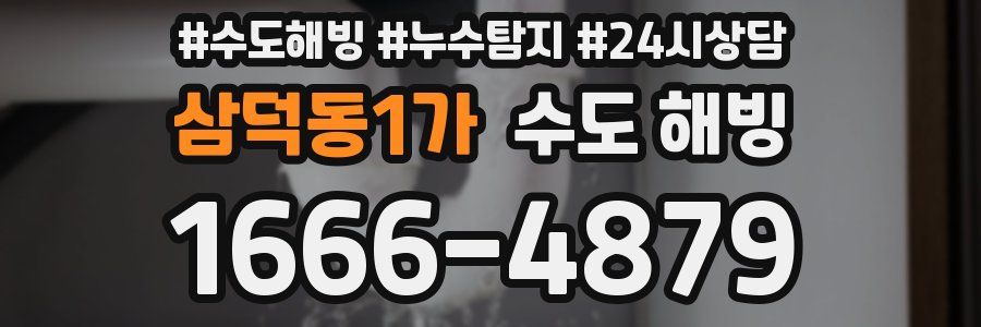 삼덕동1가 수도 해빙